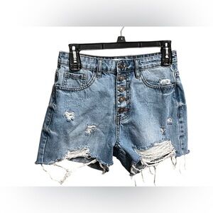 Nature light Distressed Denim Jean Shorts